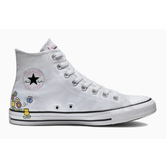 Converse Hello Kitty x Chuck Taylor All Star Hi 'Flowers' Women's SZ 6 Sanrio - Picture 4 of 16